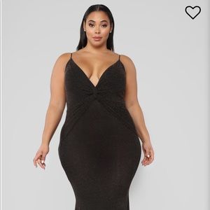 Fashion Nova-Your Secret Lover Maxi Plus Size 3X